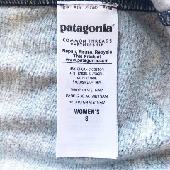 PATAGONIA W's West Ashley Dress Blue Mosaic Organic Cotton Tank Womens Small - Picture 4 of 7